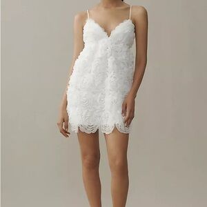 BHLDN White Rose Appliqué Chemise